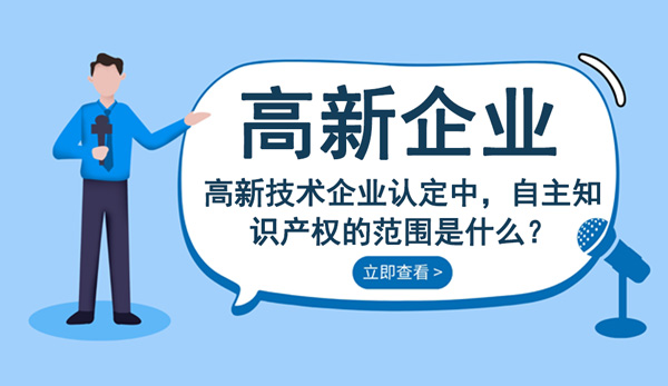 高新技術企業(yè)認定自主知識產(chǎn)權的范圍是什么