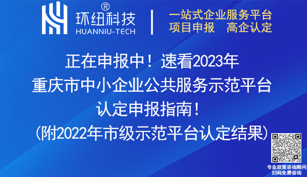 2023重慶市中小企業(yè)公共服務(wù)示范平臺(tái)認(rèn)定